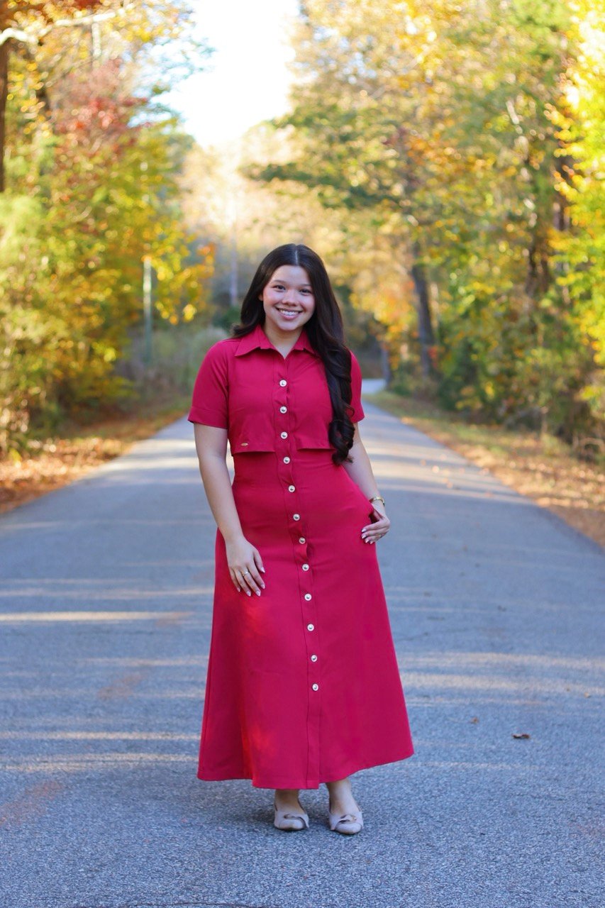 Crimson Noel Dress - Image 4